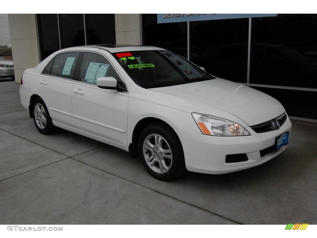 2006 Accord EX-L Sedan - Taffeta White / Ivory photo #1
