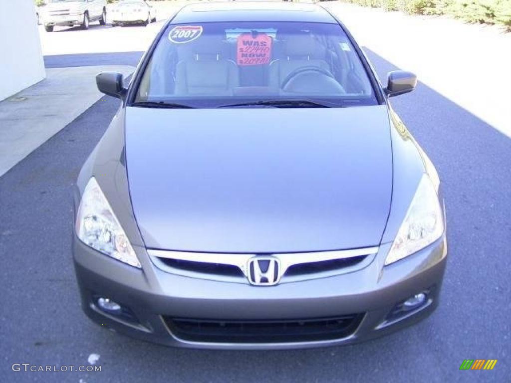 2007 Accord EX-L V6 Sedan - Carbon Bronze Pearl / Ivory photo #6