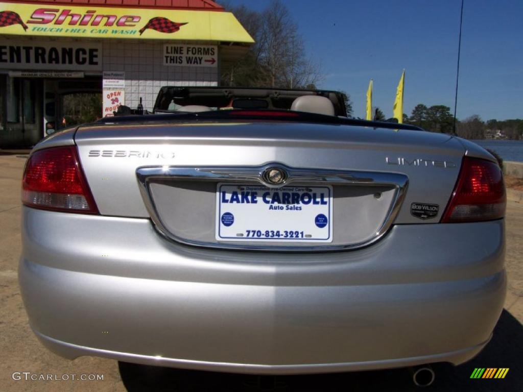 2004 Sebring Limited Convertible - Bright Silver Metallic / Taupe photo #12