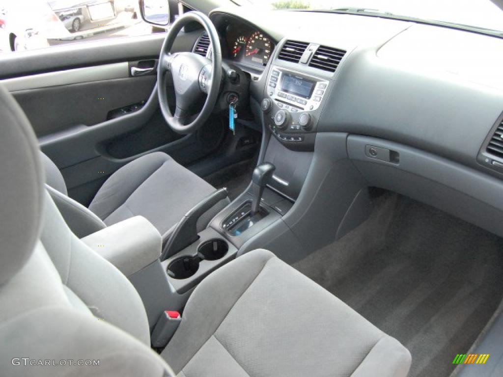 2006 Accord LX V6 Coupe - Alabaster Silver Metallic / Gray photo #24