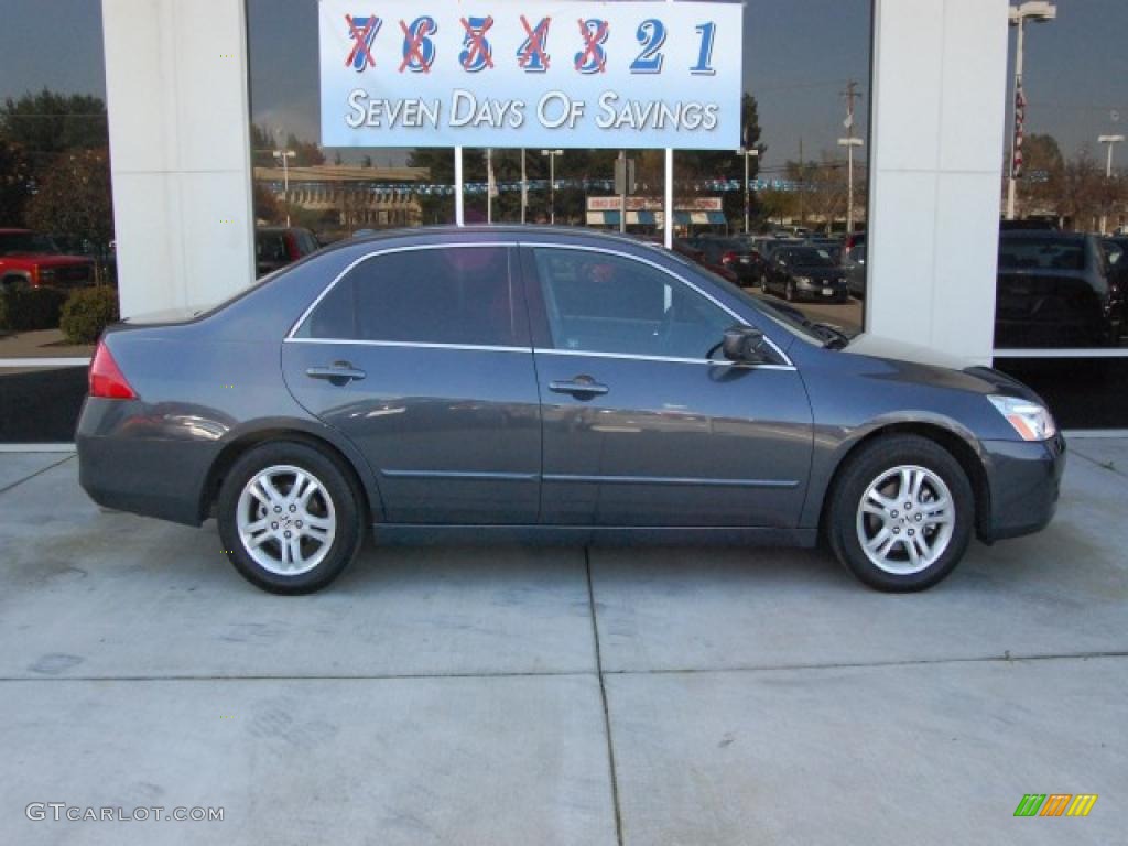 2007 Accord EX-L Sedan - Graphite Pearl / Gray photo #2