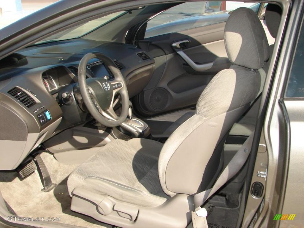 2006 Civic EX Coupe - Sparkle Gray Pearl / Gray photo #6