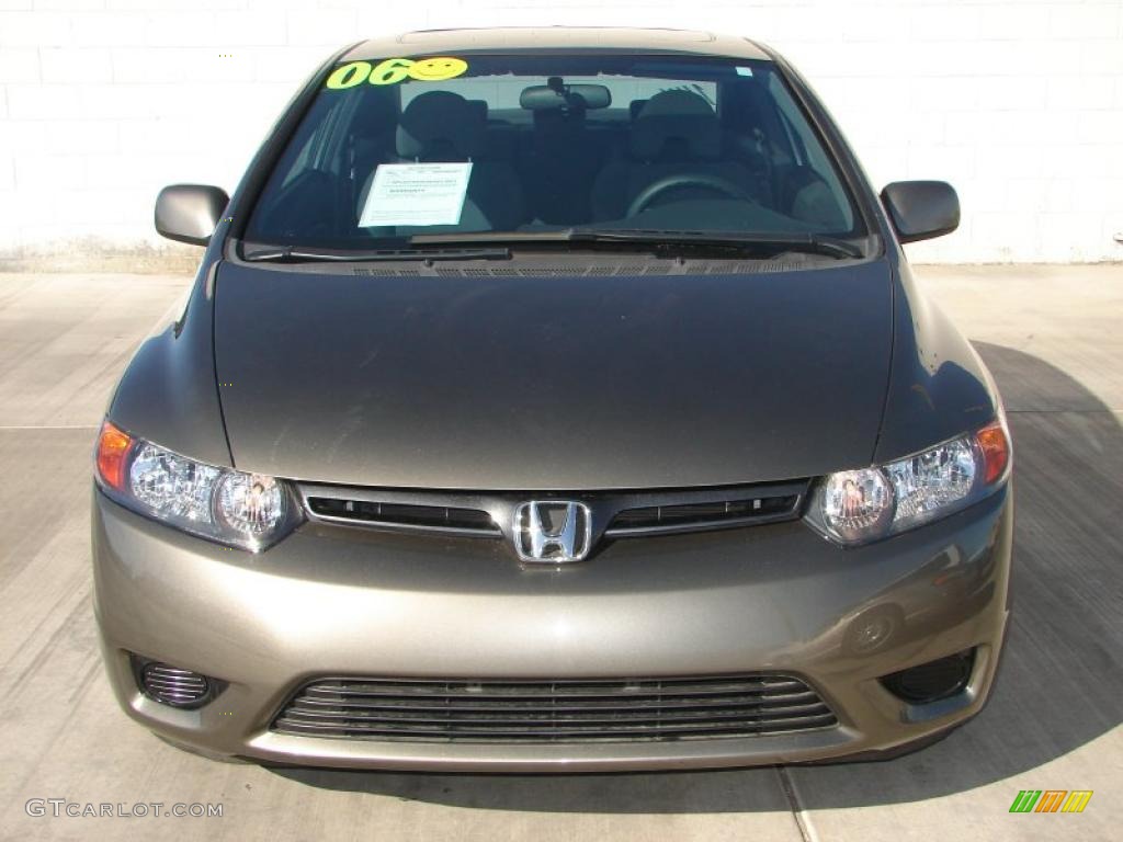 2006 Civic EX Coupe - Sparkle Gray Pearl / Gray photo #13