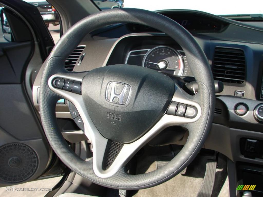 2006 Civic EX Coupe - Sparkle Gray Pearl / Gray photo #14