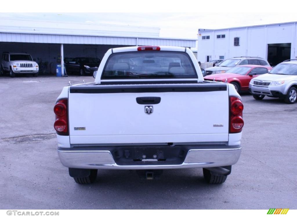 2007 Ram 1500 SLT Quad Cab - Bright White / Medium Slate Gray photo #9