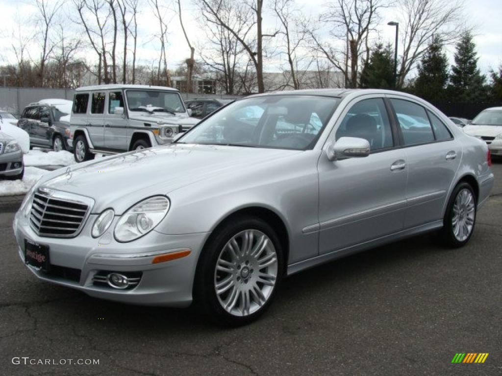 2008 E 350 4Matic Sedan - Iridium Silver Metallic / Black photo #1