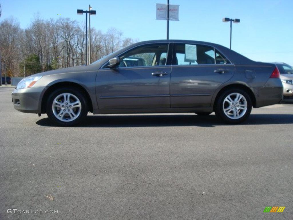 2007 Accord EX-L Sedan - Carbon Bronze Pearl / Ivory photo #3