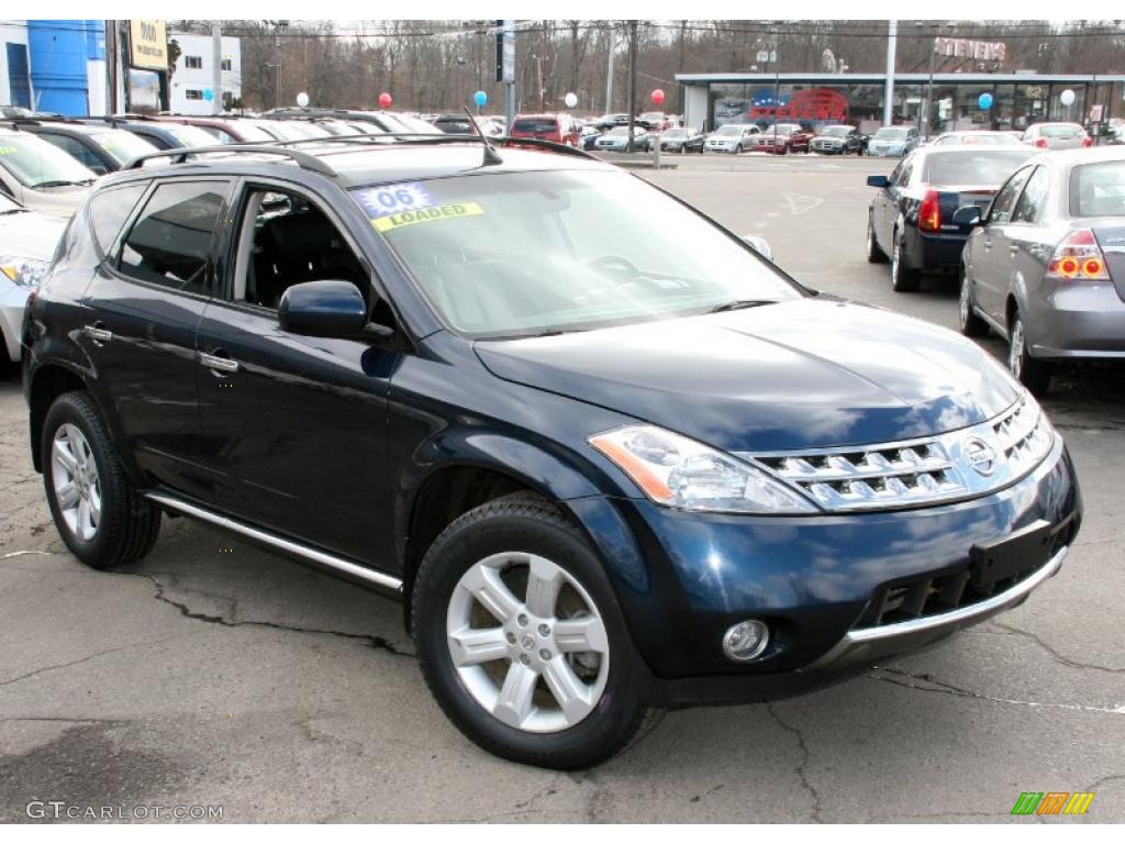 2006 Murano SL AWD - Midnight Blue Pearl / Charcoal photo #3