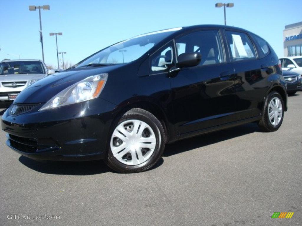 2009 Fit  - Crystal Black Pearl / Gray photo #2