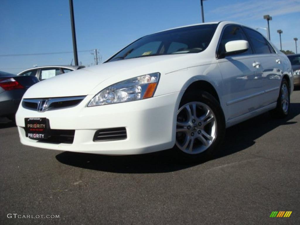 2006 Accord EX-L Sedan - Taffeta White / Ivory photo #1