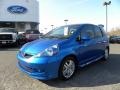 2007 Vivid Blue Pearl Honda Fit Sport  photo #6