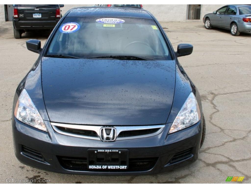 2007 Accord EX-L Sedan - Graphite Pearl / Gray photo #3