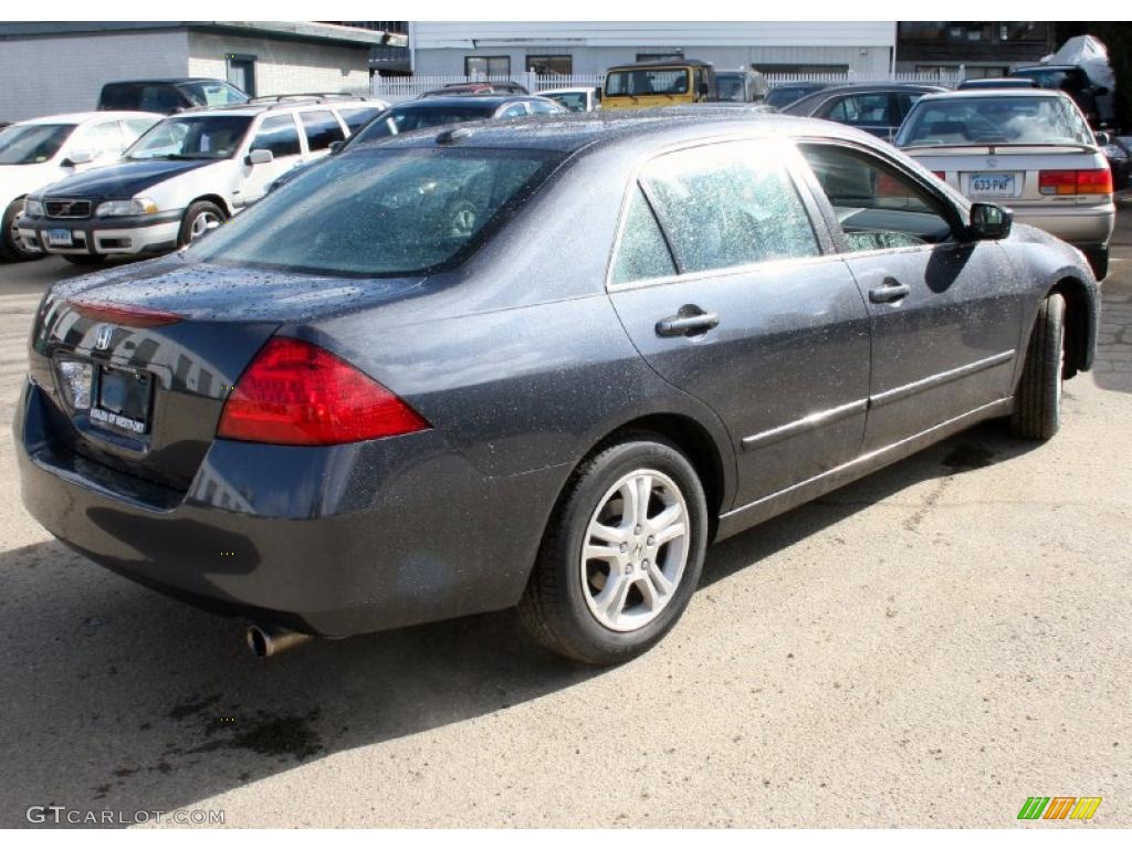 2007 Accord EX-L Sedan - Graphite Pearl / Gray photo #6