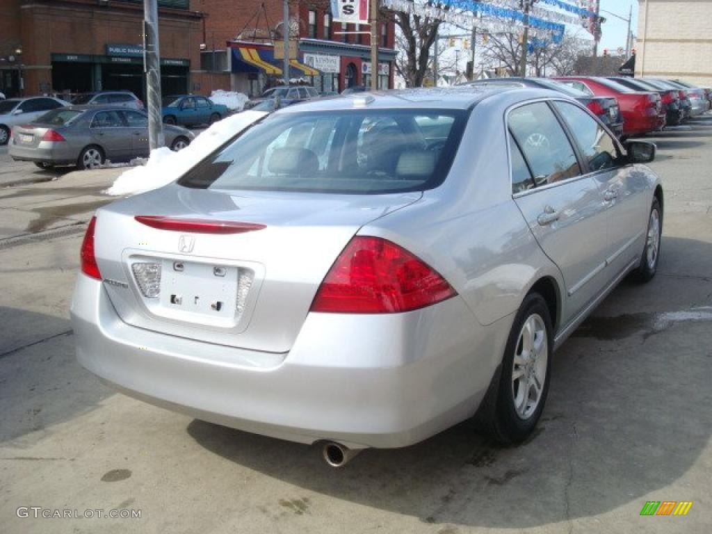 2007 Accord EX-L Sedan - Alabaster Silver Metallic / Black photo #4