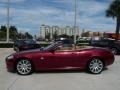 2007 Radiance Red Metallic Jaguar XK XK8 Convertible  photo #3