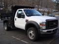 Oxford White - F550 Super Duty XL Regular Cab 4x4 Dump Truck Photo No. 4