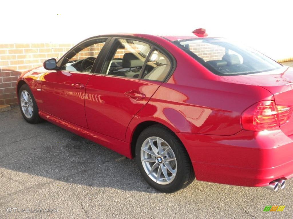 2010 3 Series 328i Sedan - Crimson Red / Black photo #2