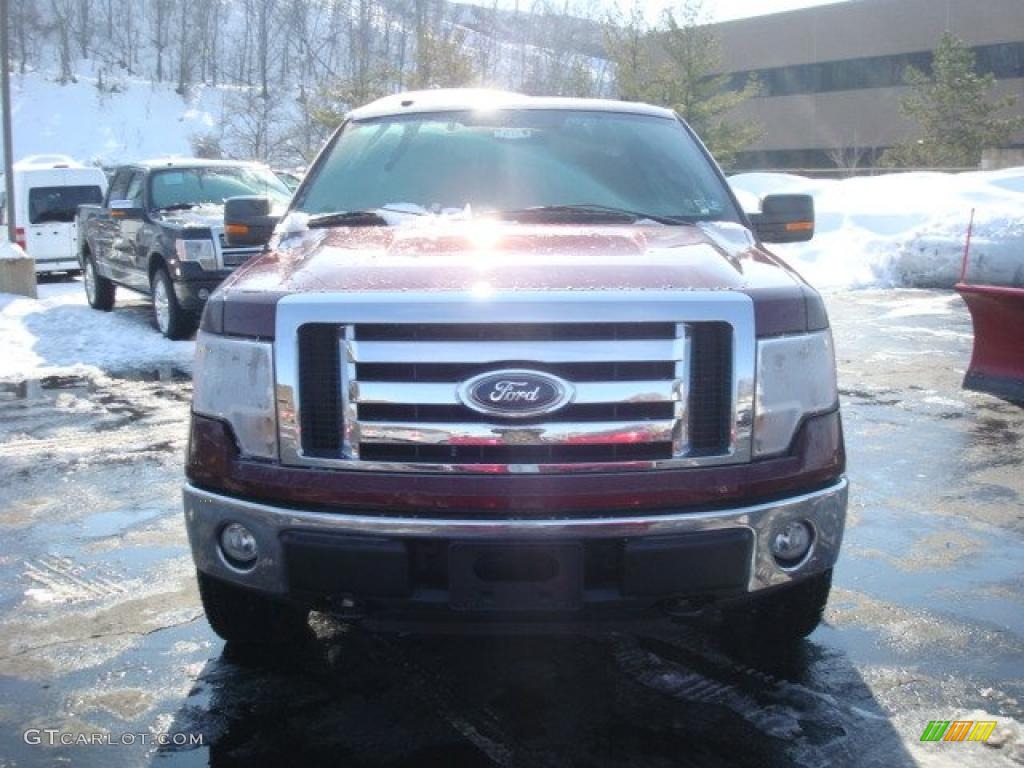 2010 F150 XLT SuperCrew 4x4 - Royal Red Metallic / Medium Stone photo #8