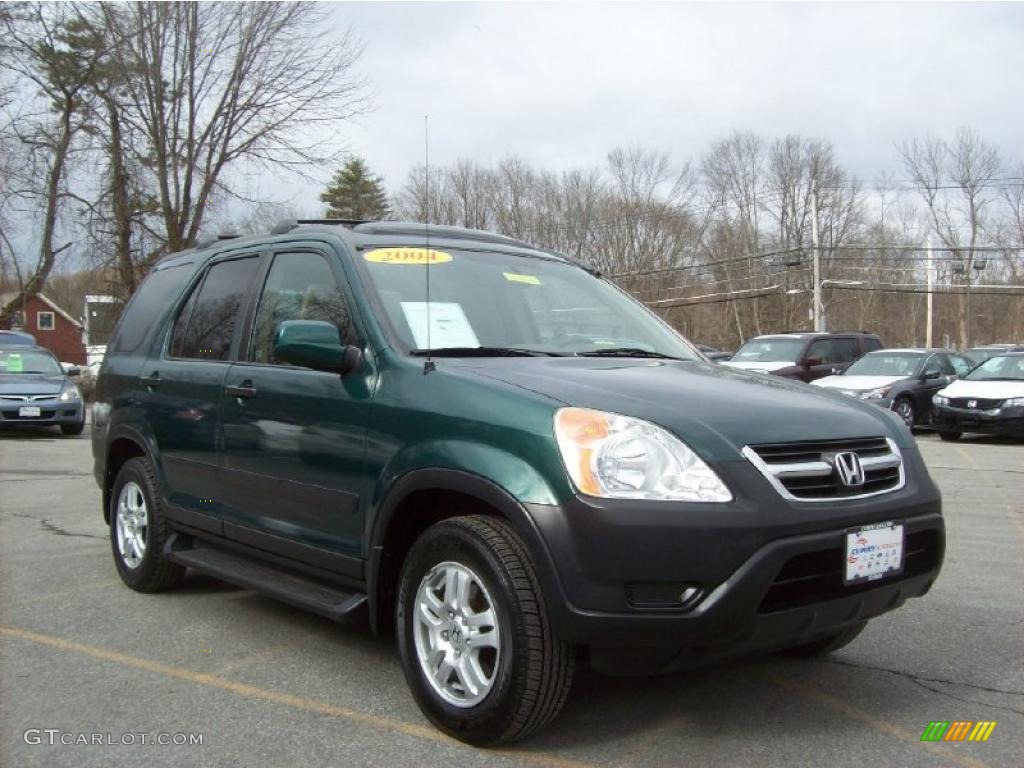 2004 CR-V EX 4WD - Clover Green Pearl / Saddle photo #1