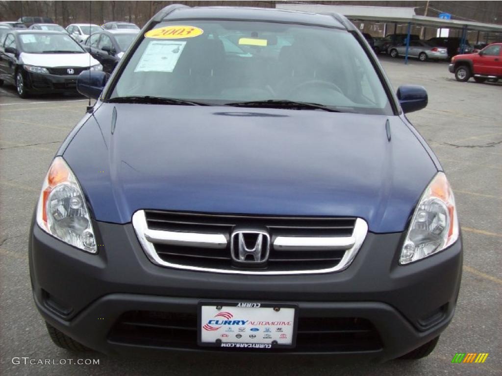 2003 CR-V EX 4WD - Eternal Blue Pearl / Black photo #3