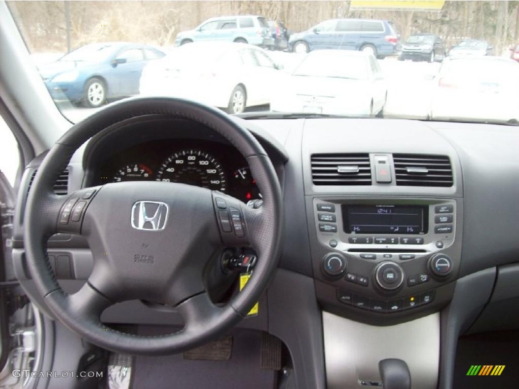 2007 Accord EX-L Sedan - Alabaster Silver Metallic / Gray photo #5