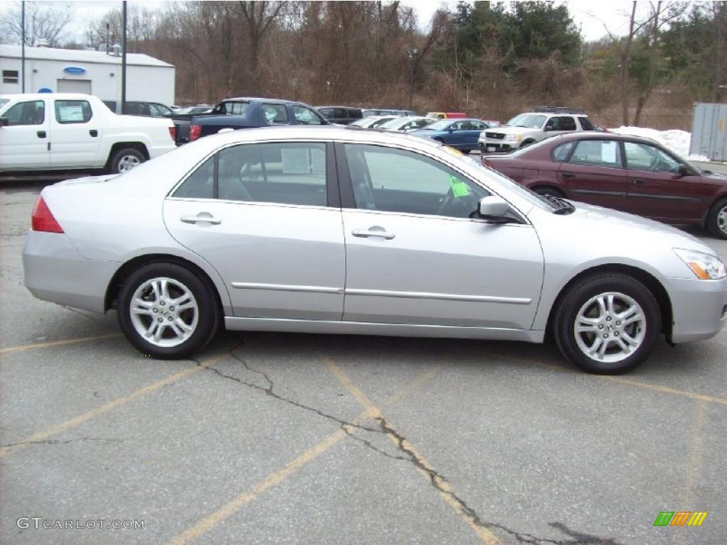 2007 Accord EX-L Sedan - Alabaster Silver Metallic / Gray photo #20