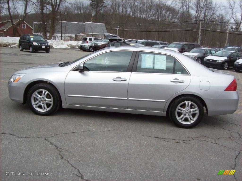 2007 Accord EX-L Sedan - Alabaster Silver Metallic / Gray photo #21