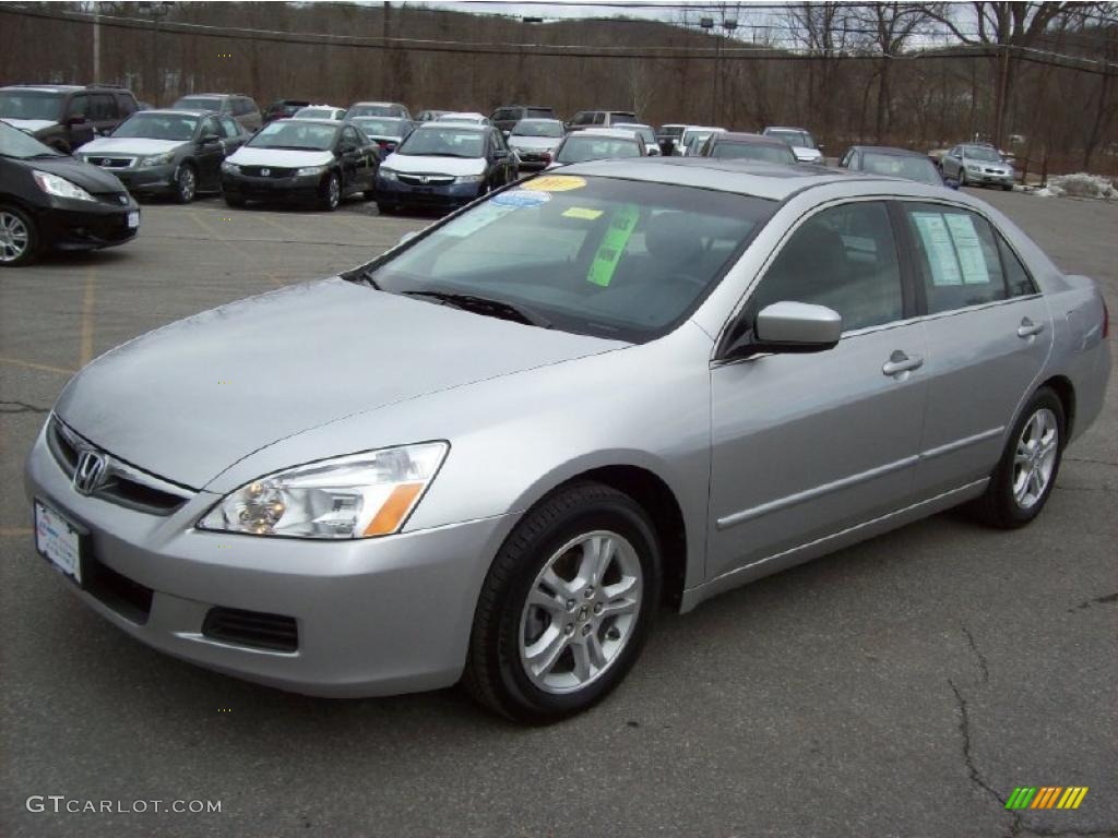 2007 Accord EX-L Sedan - Alabaster Silver Metallic / Gray photo #22