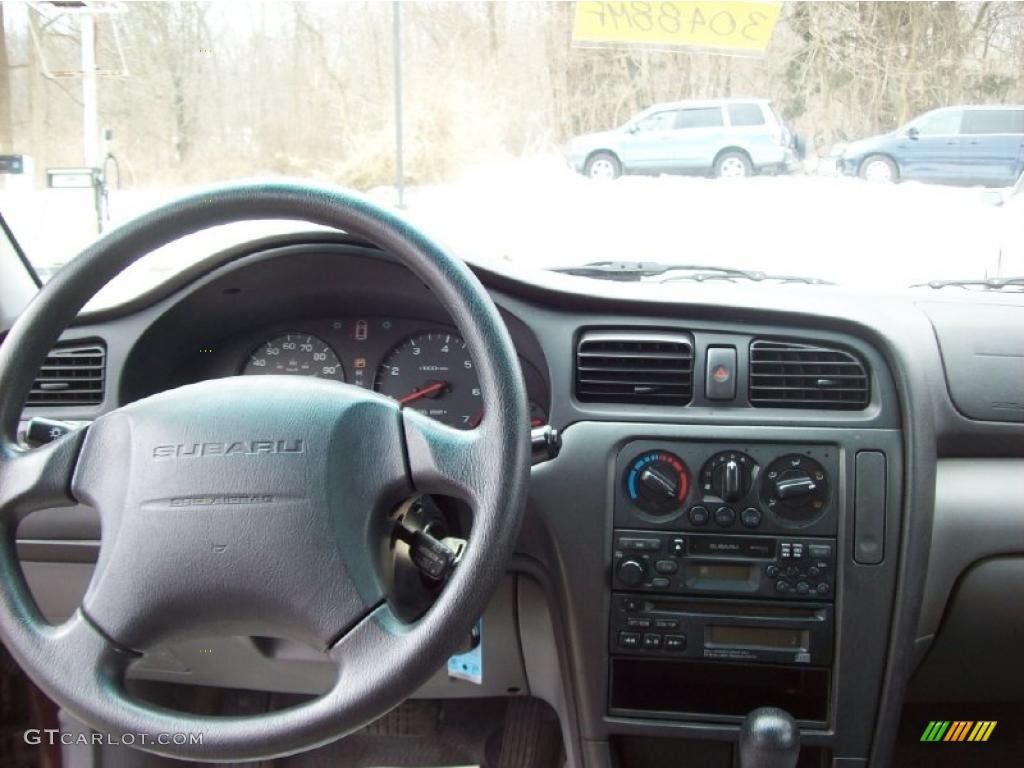 2001 Legacy L Sedan - Winestone Red Pearl / Gray photo #5