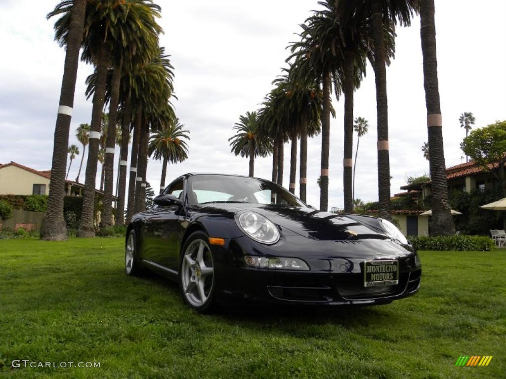 2007 911 Carrera Coupe - Midnight Blue Metallic / Sand Beige photo #3
