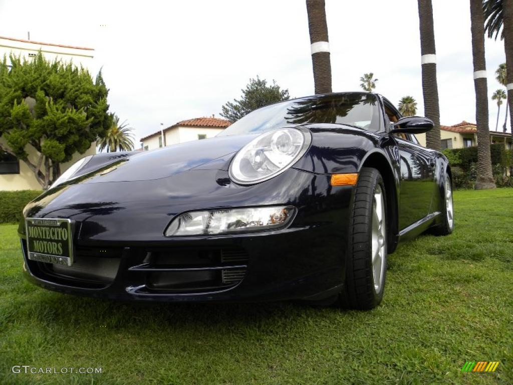 2007 911 Carrera Coupe - Midnight Blue Metallic / Sand Beige photo #14