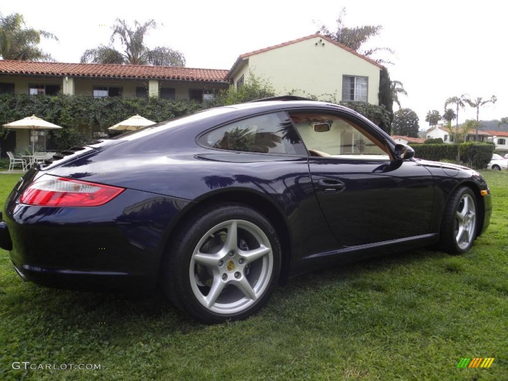 2007 911 Carrera Coupe - Midnight Blue Metallic / Sand Beige photo #23