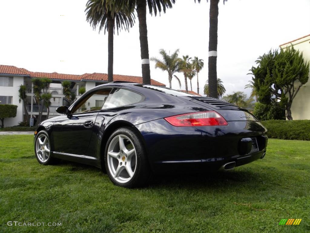 2007 911 Carrera Coupe - Midnight Blue Metallic / Sand Beige photo #24