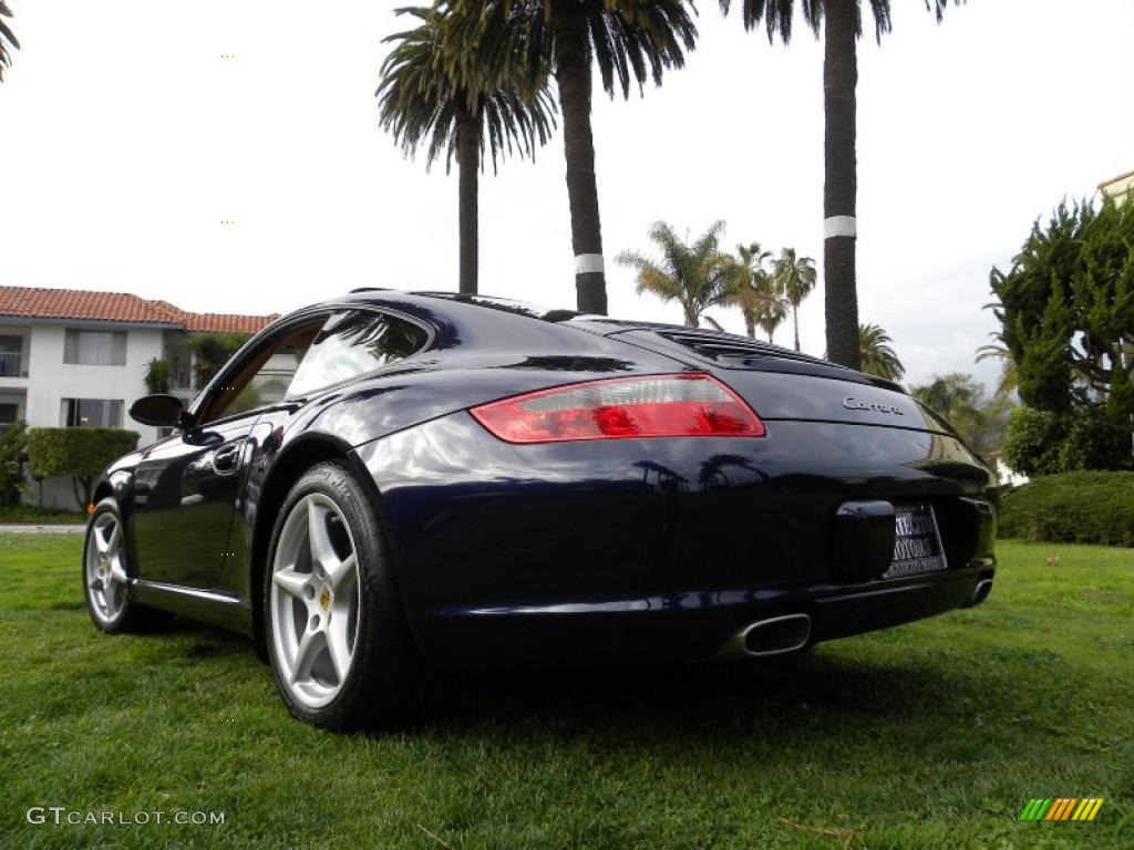 2007 911 Carrera Coupe - Midnight Blue Metallic / Sand Beige photo #25