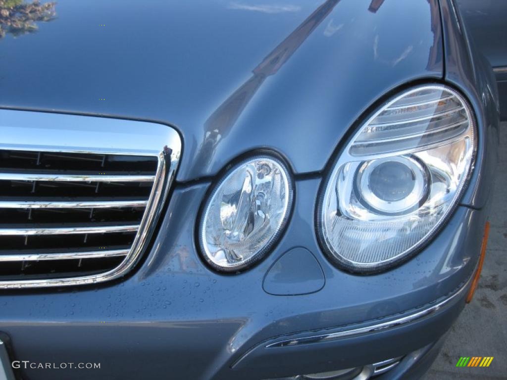 2007 E 350 Sedan - Platinum Blue Metallic / Cashmere photo #24