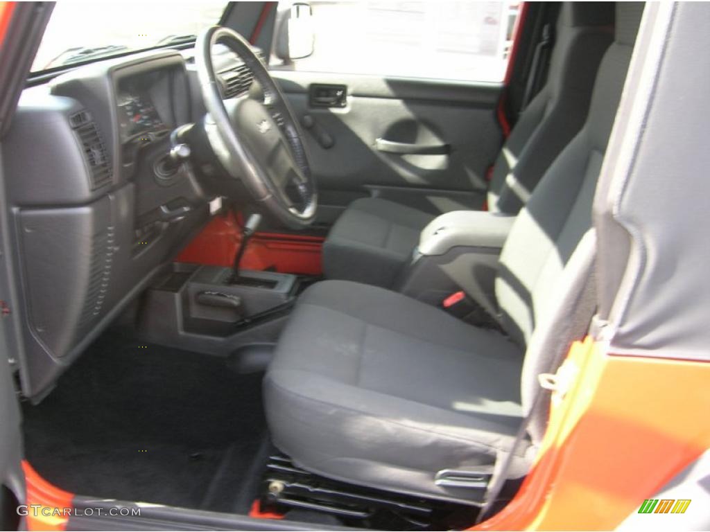 2006 Wrangler X 4x4 - Impact Orange / Dark Slate Gray photo #3