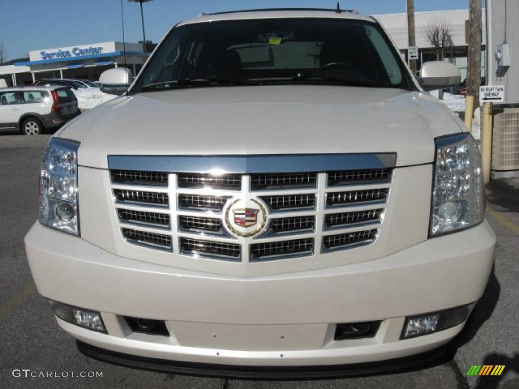 2008 Escalade EXT AWD - White Diamond / Cocoa/Light Cashmere photo #3