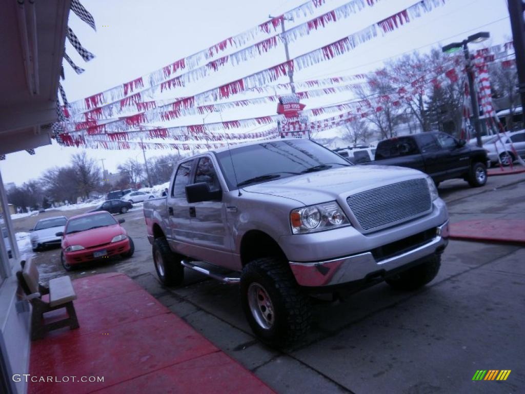 2005 F150 XLT SuperCrew 4x4 - Dark Shadow Grey Metallic / Medium Flint/Dark Flint Grey photo #8