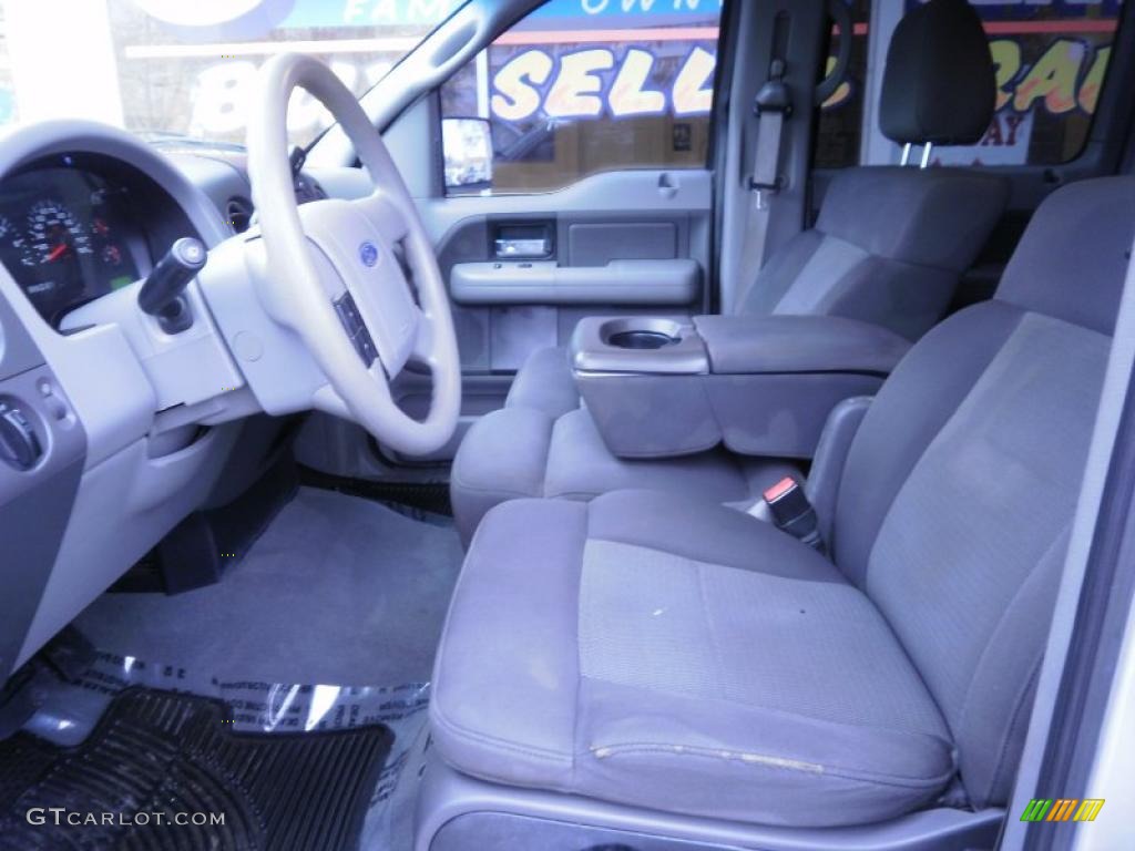 2005 F150 XLT SuperCrew 4x4 - Dark Shadow Grey Metallic / Medium Flint/Dark Flint Grey photo #9