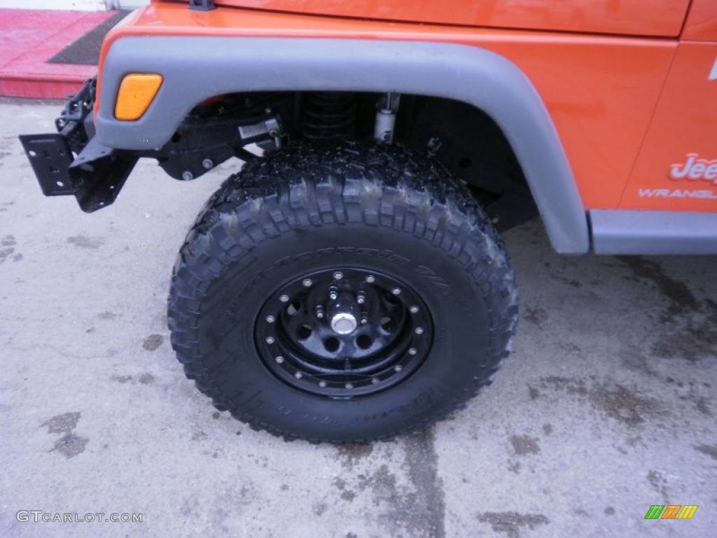 2005 Wrangler X 4x4 - Impact Orange / Dark Slate Gray photo #7