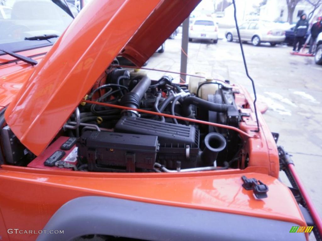 2005 Wrangler X 4x4 - Impact Orange / Dark Slate Gray photo #10