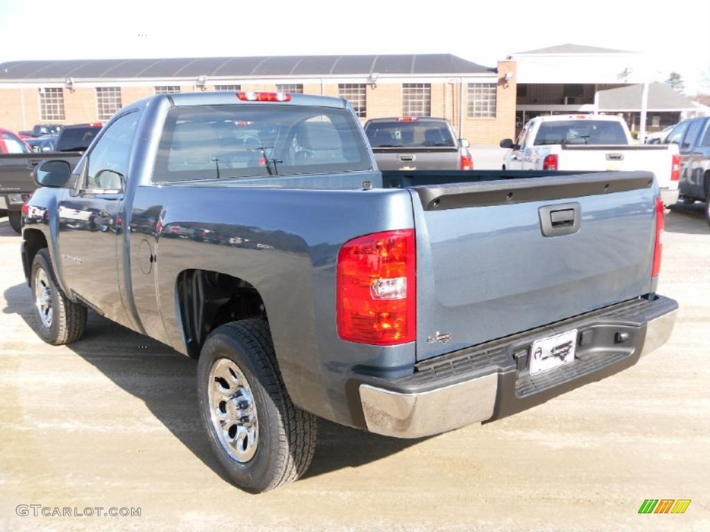 2010 Silverado 1500 Regular Cab - Blue Granite Metallic / Dark Titanium photo #2