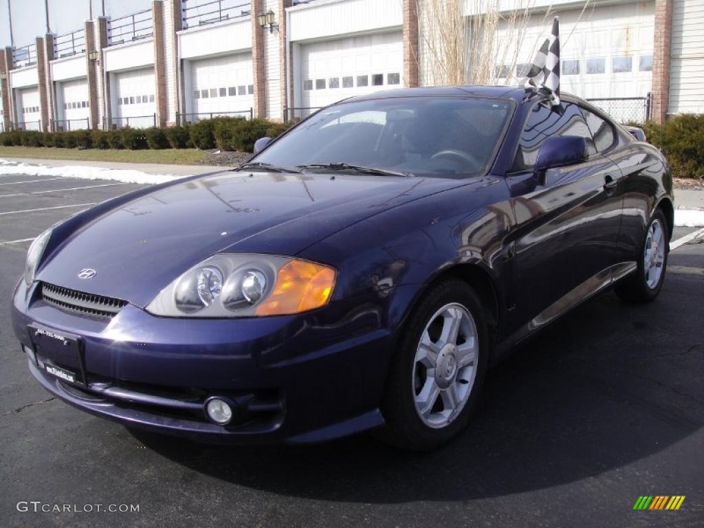 2003 Tiburon  - Carbon Blue / Black photo #1