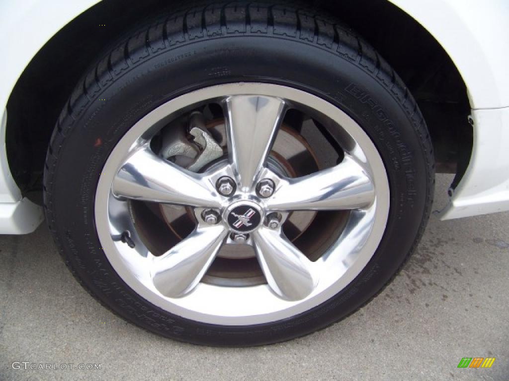 2007 Mustang GT Premium Convertible - Performance White / Medium Parchment photo #7