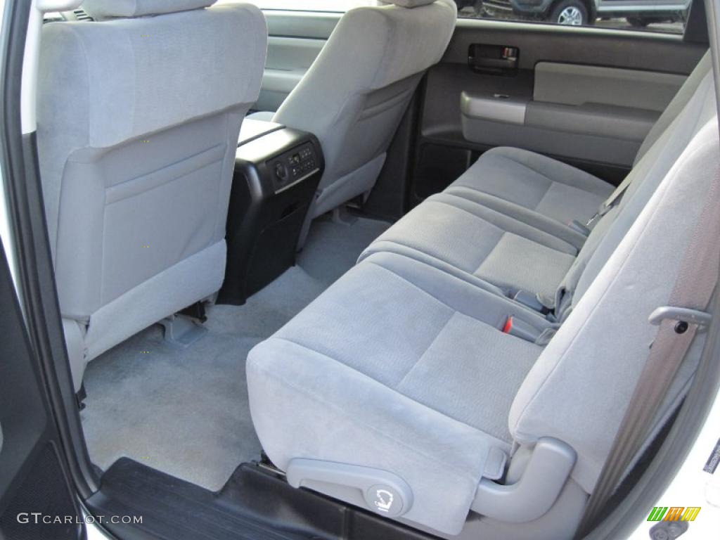 2009 Sequoia SR5 - Super White / Graphite Gray photo #14