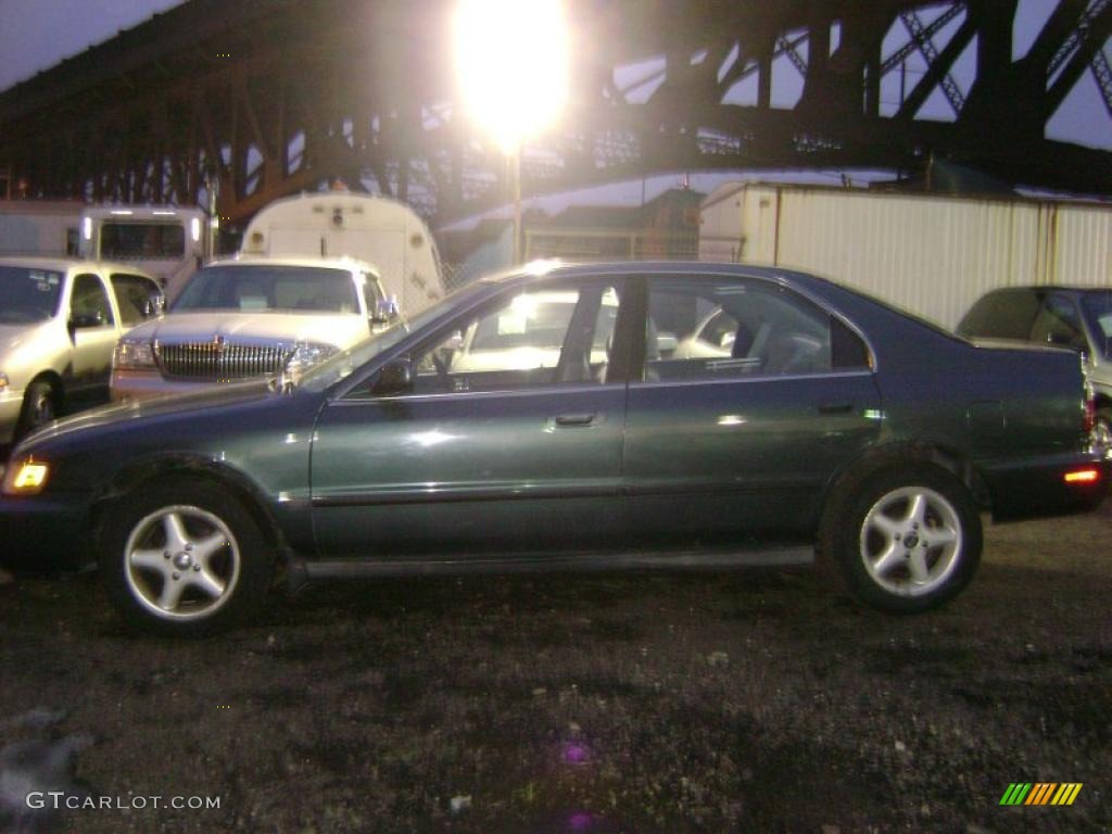 1996 Accord LX Sedan - Dark Eucalyptus Green Pearl Metallic / Gray photo #1