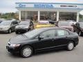 2009 Crystal Black Pearl Honda Civic Hybrid Sedan  photo #1