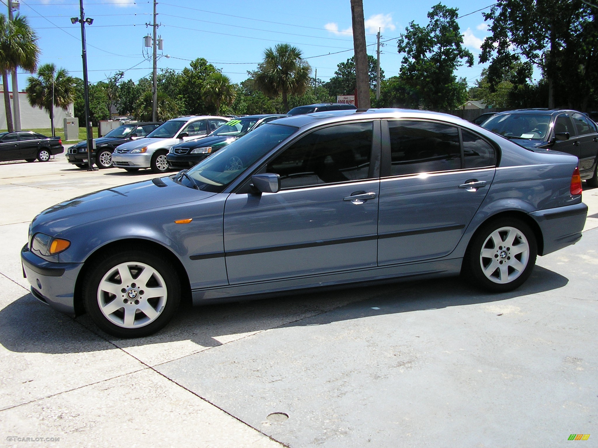 2003 3 Series 325i Sedan - Steel Blue Metallic / Beige photo #3