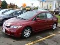 2010 Tango Red Pearl Honda Civic LX Sedan  photo #6