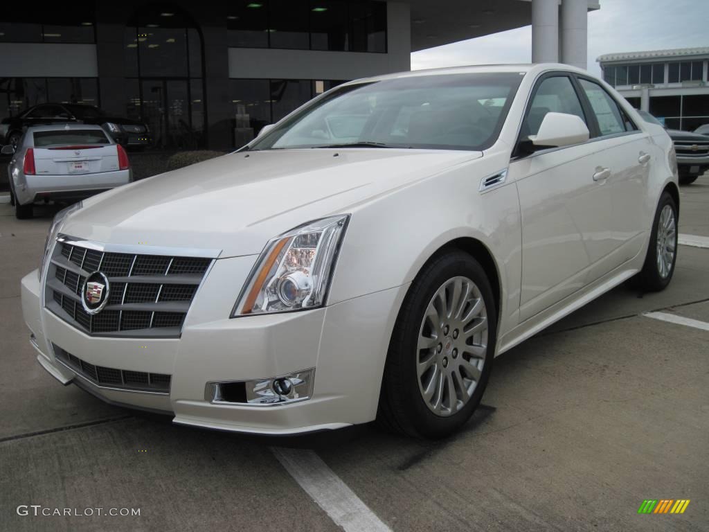 2010 CTS 3.6 Sedan - White Diamond Tricoat / Ebony photo #1